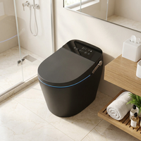 Toilette intelligente hygiénique avec buse autonettoyante et siège antibactérien pour salle de bain moderne