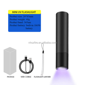 Mini Lámpara <span class=keywords><strong>UV</strong></span> Portátil con Batería de Litio Integrada de 365nm Ultravioleta para Detección de Elementos Fluorescentes - Product Image 3