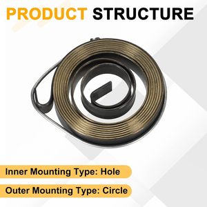 สปริงแบบยืดหดได้ แรงกดคงที่ ขนาดเล็ก แบบแบน ทำจากสแตนเลสสั่งทำพิเศษ - Product Image 4