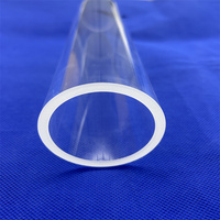Tubes optiques de saphir de quartz d'approvisionnement d'usine tuyau d'essai en verre UV résistant aux hautes températures pour le frittage de poudre à bas prix