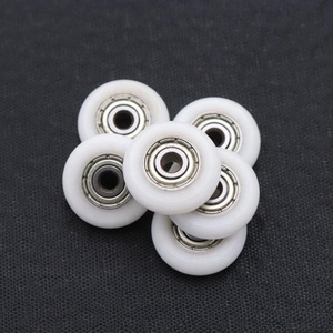 R Loại 623zz nhựa ròng rọc bánh xe với vòng bi chrome Thép 3*16*4.5 mét cửa trượt phụ kiện - Product Image 1