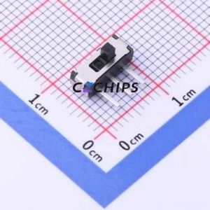 TP-33103 Slide Switch Through hole Component (THT) Switch Rectangle Pin Header PC Pin Right Angle Insert 50mA - Product Image 1