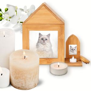 โกศใส่ศพทำจากไม้สำหรับขี้เถ้า - Product Image 1