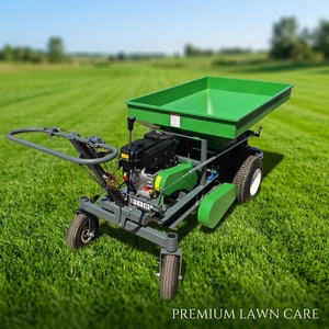 Self-Powered 8HP Gearbox <b>Walk</b>-Behind Fertilizer & Manure Broadcast Spreader 0.75m Capacity Orchard Farm Use <b>Machine</b> - Product Image 4