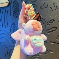 Porte-clés en peluche Capybara articulé avec ailes mobiles, pendentif pour téléphone portable, figurine à suspendre