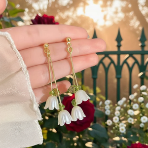 Orecchini a Clip di moda gotico da donna di tendenza in lega di perle oro rosa vendita calda gioielli all'ingrosso - Product Image 3