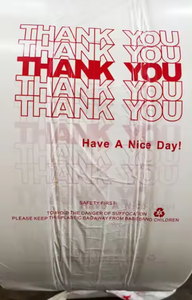 LDPE HDPE Chaleco Llevar Gracias Fabricación de bolsas de plástico Embalaje Bolsas de plástico blanco para alimentos con logotipo - Product Image 6