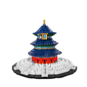 MOULD KING – blocs de construction en ABS pour enfants, Style Architecture mondiale, Temple du ciel, modèle 22009