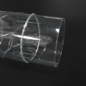 Kunststoff-PC-Teil Rohr PC-Rohr durchsichtiges Polycarbonat-Kunststoff reiner PC Siebdruck akzeptiert kundendefinierter durchsichtiger Zylinder 