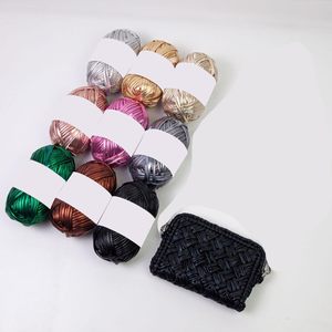 Metallic Melange Eco-Polyester T-Shirt Yarn for Handmade Bags - Product Image 4