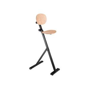 KAPPES Standing <b>chair</b> Ergo-Plus beech seat height adjustment 550–900 mm <b>black</b> tubular steel - Product Image 1