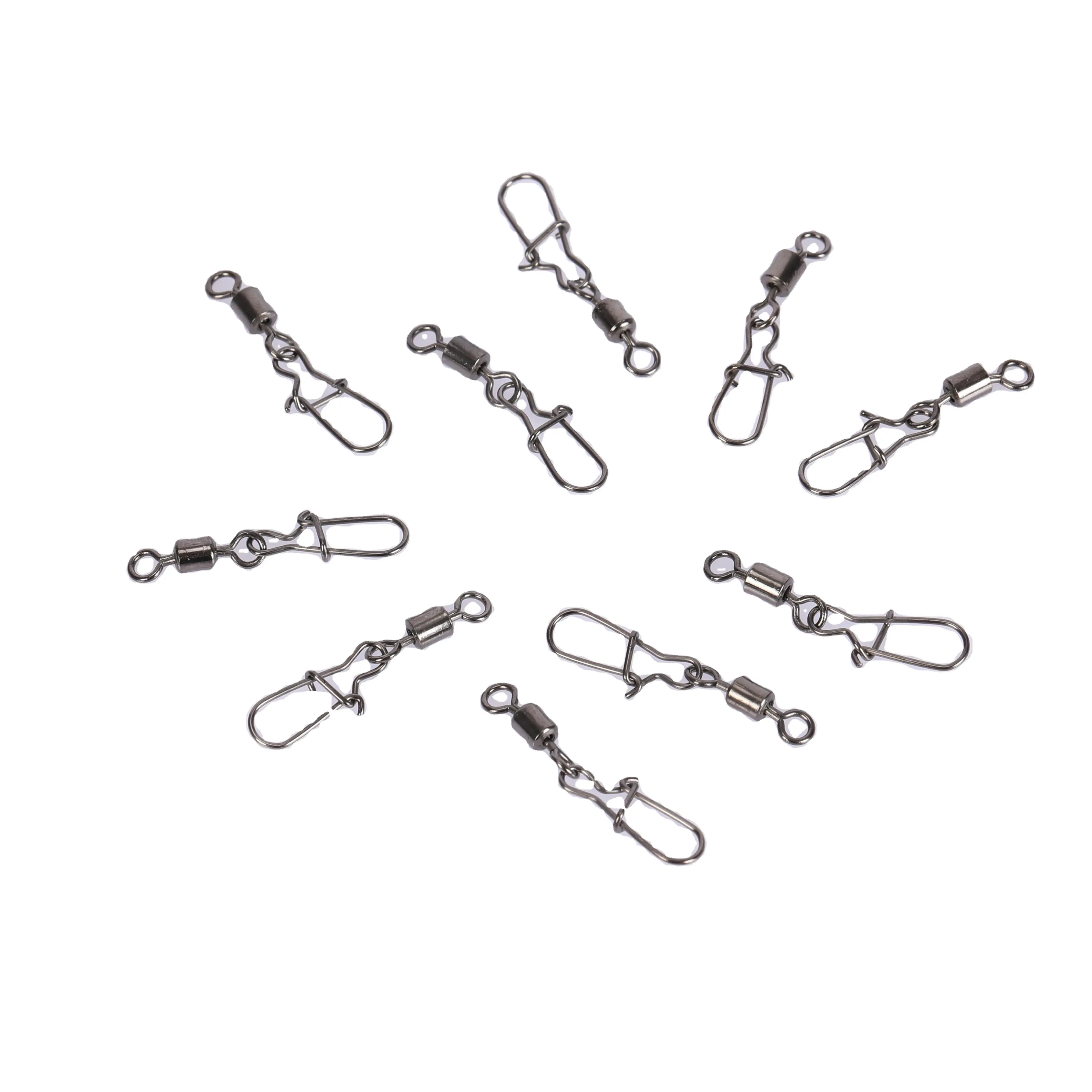 High Quality Customizable Stainless Steel Rolling Swivel Snaps Rust-Proof for Sea Water Fishing ODM Support