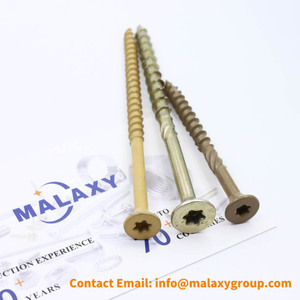 MALAXY Torx Star Drive con tornillo de cubierta de madera con vástago moleteado - Product Image 6