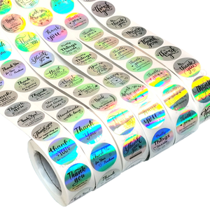 Autocollant de circuit imprimé personnalisé en PVC gaufré à l'or, étiquette ronde colorée pour produits ménagers et oreillers - Product Image 1