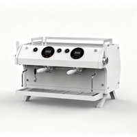 Machine à expresso ZILONG OEM à plusieurs chaudières et doubles groupes, avec pompe rotative électrique, en acier inoxydable, pour distributeurs