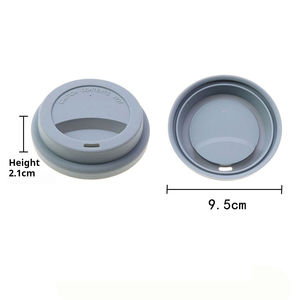 غطاء كوب شاي سيليكون من الدرجة الغذائية قابل لإعادة الاستخدام 9--غطاء كوب مشروب سيليكون - Product Image 6