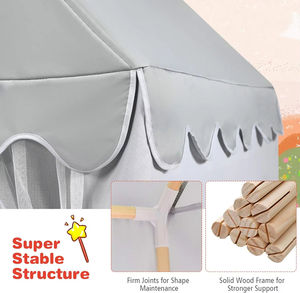 Princesse zone privée bébé tipi tente de jeu Durable intérieur enfants tente <span class=keywords><strong>enfant</strong></span> en bas âge lavable pliable Playhouse pour enfants - Product Image 3