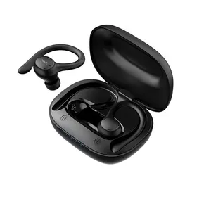 Contoh Bagus True Wireless Earphone Ponsel Stereo Anti-hilang Earphone Earhook TWS Headphone Olahraga Nirkabel Earhook Earbuds