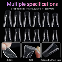 BQAN Clair Gel Doux Petits Ongles De Canard Appuyez sur Conseils Acrylique De Luxe Réutilisable Faux Ongles Conseils En Gros