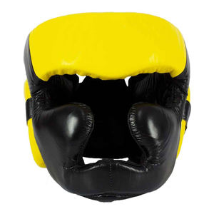 Protector de Cabeza Cómodo, Ligero, Transpirable, Ajustable, Duradero, Protector, Impermeable, con Logotipo Personalizado, de Cuero Genuino para Boxeo - Product Image 1