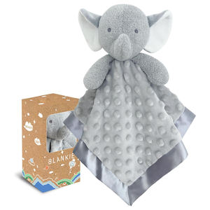 Couverture Douce de Sécurité pour Bébé, Éléphant, Animal en Peluche Doux de 15 Pouces, Unisexe - Product Image 1