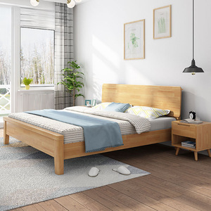 ชุดเฟอร์นิเจอร์ห้องนอนโรงแรมทันสมัย เตียงไม้จริงพร้อมลิ้นชักเก็บของ หัวเตียง สำหรับใช้ในโรงเรียน อพาร์ทเมนต์ ทนทาน ราคาไม่แพง - Product Image 4