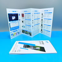 Nouvelle Tendance : Affiche A4 Tri-pliante en Papier d'Art, Conception Personnalisée, Style Accordéon pour Impression de Brochures ou de Cartes