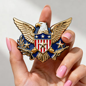 Fabricant OEM ODM, usine de fabrication sur mesure de badges en métal en alliage de zinc, logo, broche, émail doux brillant, badge 2D, épingle à revers personnalisée - Product Image 6