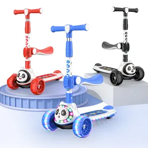 LED illuminato 3 ruote e manubrio regolabile in altezza per bambini Kick Scooter per ragazzi e ragazze età 2-8 e fino a 100 libbre