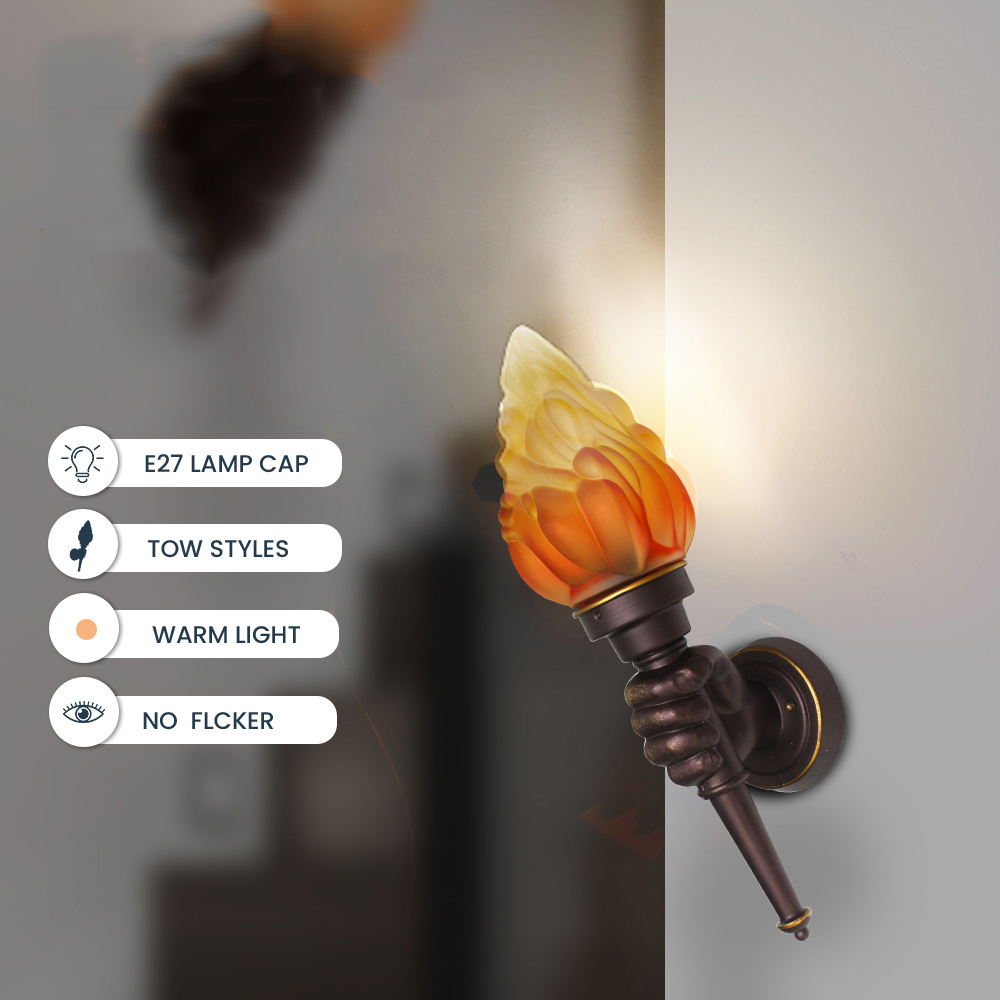 Gold  LED flame bulb