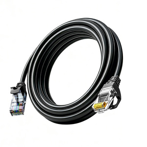 Black Cat6 UTP Round PVC Copper 24AWG 26AWG 28AWG 305m Indoor High Speed Network Ethernet <b>Cable</b> Factory Supply 0.5-100m - Product Image 2