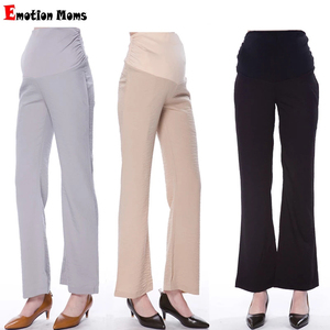 <span class=keywords><strong>Pantalon</strong></span> Palazzo Long Grande Taille pour <span class=keywords><strong>Femme</strong></span> <span class=keywords><strong>Enceinte</strong></span> avec Bande de Soutien Ventral, Taille Haute Ajustable, en Tissu <span class=keywords><strong>Lin</strong></span> Frais - Product Image 3
