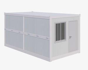 20ft pieghevole prefabbricato casa contenitore Mobile cabina modulare per alloggi temporanei - Product Image 5