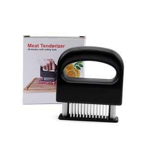 Ablandador de carne con 48 cuchillas de aguja ultraafiladas de acero inoxidable para ablandar aves de corral carne de cerdo pavo pescado marinado barbacoa - Product Image 1