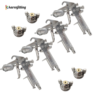 Nosel semprot udara Mini, penyemprot profesional 3mm 400ml Mini pneumatik untuk alat perbaikan pengecatan mobil-001 - Product Image 4