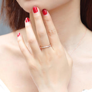 Logo personnalisable mode femmes bague en acier inoxydable couleur unie avec maçonnerie mariage cadeau bijoux anneau - Product Image 6