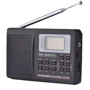 Factory Digital DSP Radio CS106 FM Stereo AM SW Full Band 10x10x10cm LCD Display Micro <b>USB</b> Charging for Home Outdoor Use - Product Image 1