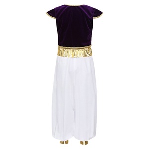Aladino y la lámpara mágica Cosplay Príncipe <span class=keywords><strong>de</strong></span> la lámpara mágica <span class=keywords><strong>disfraz</strong></span> Dulxe traje púrpura Halloween chico - Product Image 6