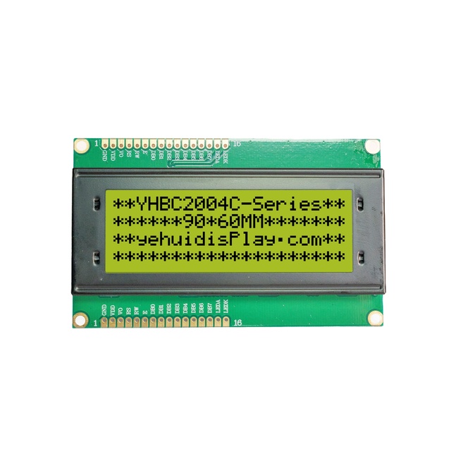 High Contrast 2004C 20x4 LCD Module-High Contrast Monochrome Character Screen with Blue Backlight Industrial Grade Display