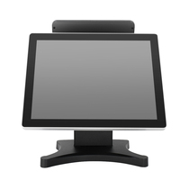 Système de point de vente à écran tactile de 15 pouces avec deuxième écran de 10 pouces, système de point de vente à double écran tout-en-un, machine de point de vente Windows 10