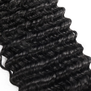 Extensioni per capelli veri naturali a onda profonda, leggere, in trama, tipo parrucca - Product Image 4