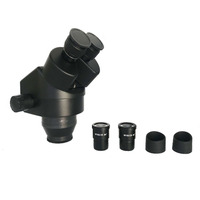Microscope trinoculaire stéréo OEM noir, blanc et bleu pour réparation de téléphones mobiles