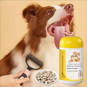 Compléments Nutritionnels <span class=keywords><strong>pour</strong></span> Animaux <span class=keywords><strong>de</strong></span> Compagnie : Comprimés à Croquer aux Extraits Végétaux <span class=keywords><strong>pour</strong></span> la Prévention Douce <span class=keywords><strong>de</strong></span> la <span class=keywords><strong>Perte</strong></span> <span class=keywords><strong>de</strong></span> <span class=keywords><strong>Poil</strong></span>, la Santé du Pelage et du Cuir, et le Soutien Immunitaire - Product Image 1