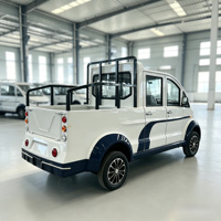 Camion de patrouille électrique de qualité industrielle, 4 places, avec benne et porte-bagages pour la sécurité des campus et le transport utilitaire, OEM