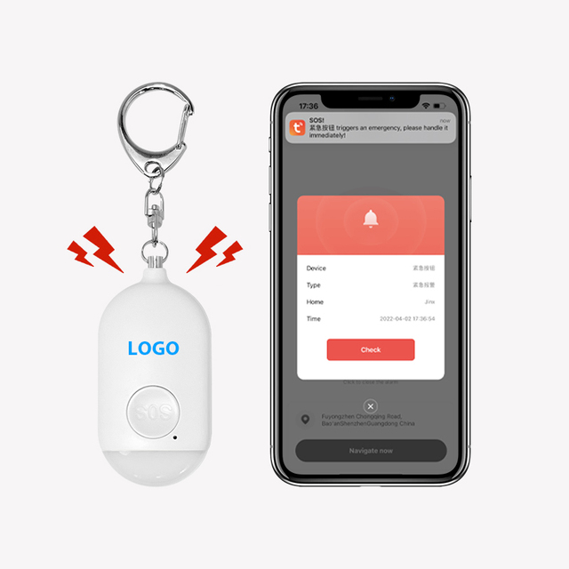 130db Tuya Alerta De Seguridad Defensa Alarma Personal