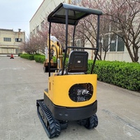 Livraison gratuite chinois escabadora / excavadora / escovator / excavateur / pelle / bagger manuel trou pelleteuse mini pelle 1 tonne