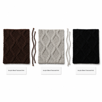 Pull-over en maille texturée marron foncé à col montant et manches longues pour femme, couleur unie, vente en gros OEM ODM