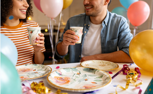 Platos de Papel Desechables al por Mayor de Fábrica DAMAI, Platos Redondos Ordinarios, Juegos de Platos de Papel con Diseño Floral - Product Image 6