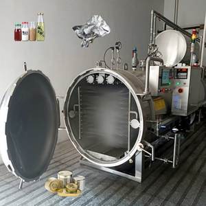 Autoclave industriel pour bouteille en verre Machine de stérilisation de jus de fruits Stérilisateur à pulvérisation d'eau à porte unique - Product Image 5