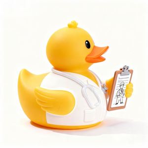 Promo Jouets de Bain pour Bébé de Haute Qualité, Vente Directe Usine, Vente Chaude : Petit Canard Jaune en Forme d'Agent de Santé Aquatique - Product Image 2